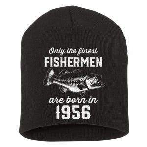 67 Year Old Fisherman Fishing 1956 67th Birthday Short Acrylic Beanie