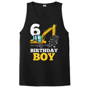 6 Years Old Birthday Boy Gift Construction Birthday Party PosiCharge Competitor Tank