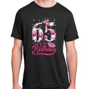 65 Year Old Gifts It's my 65th Birthday Pink Diamond Crown Adult ChromaSoft Performance T-Shirt