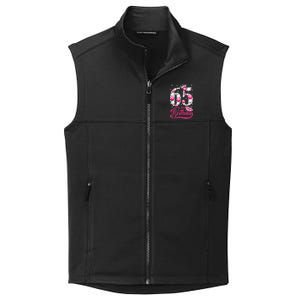 65 Year Old Gifts It's my 65th Birthday Pink Diamond Crown Collective Smooth Fleece Vest