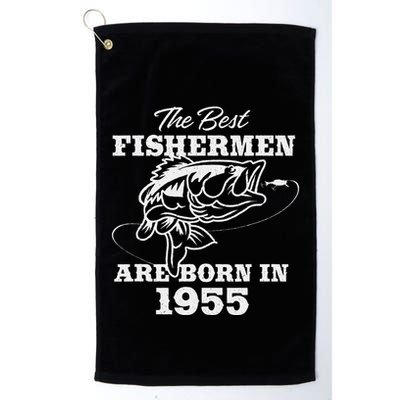 68 Year Old Fisherman Fishing 1955 68th Birthday Gift Golf Towel