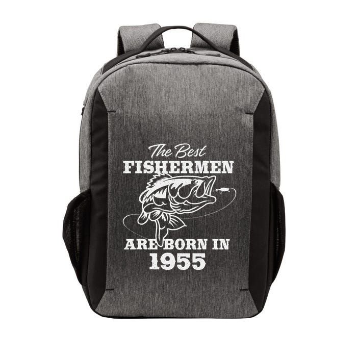 68 Year Old Fisherman Fishing 1955 68th Birthday Gift Vector Backpack