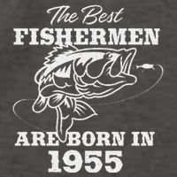 68 Year Old Fisherman Fishing 1955 68th Birthday Gift Vector Backpack