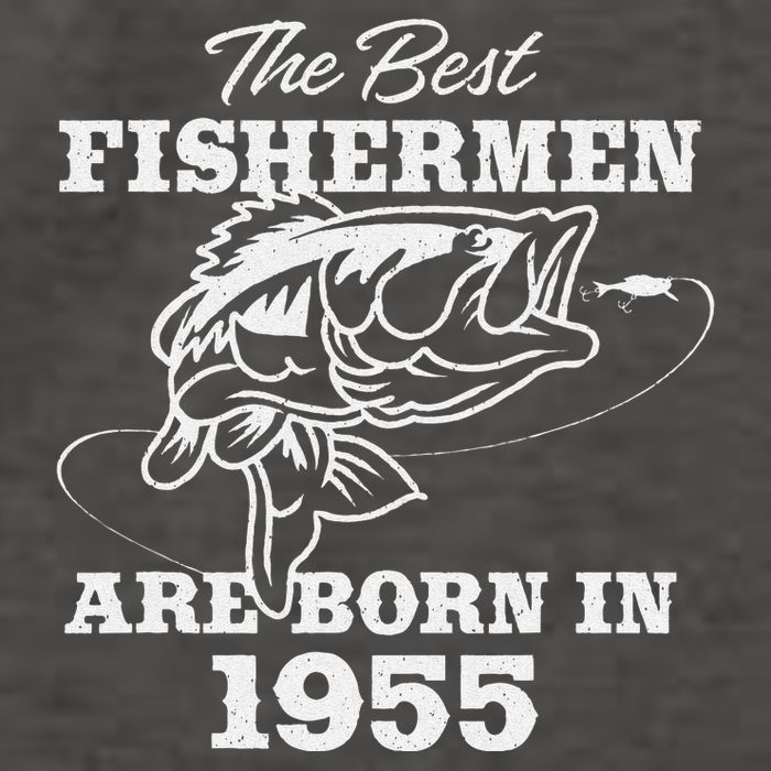 68 Year Old Fisherman Fishing 1955 68th Birthday Gift Vector Backpack
