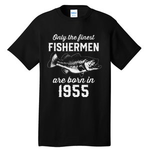 68 Year Old Fisherman Fishing 1955 68th Birthday Tall T-Shirt