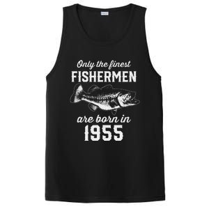 68 Year Old Fisherman Fishing 1955 68th Birthday PosiCharge Competitor Tank