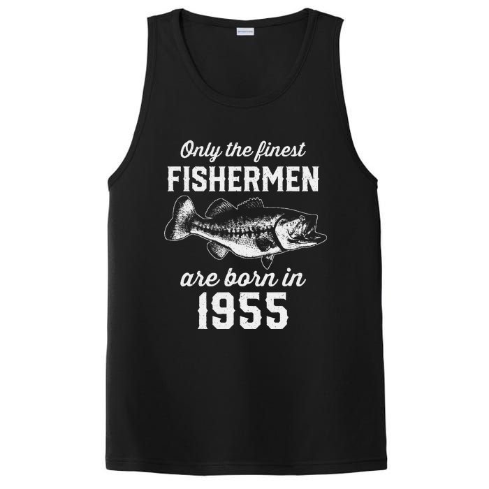 68 Year Old Fisherman Fishing 1955 68th Birthday PosiCharge Competitor Tank