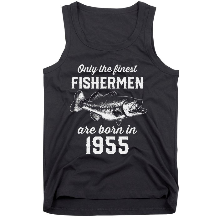 68 Year Old Fisherman Fishing 1955 68th Birthday Tank Top