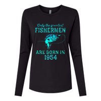 69 Years Old Fisherman Born In 1954 69th Birthday Womens Cotton Relaxed Long Sleeve T-Shirt