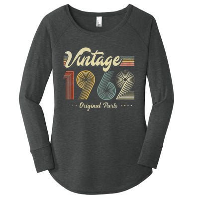 61 Years Old Vintage 1962 Limited Edition 60th Birthday Women's Perfect Tri Tunic Long Sleeve Shirt