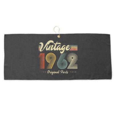 61 Years Old Vintage 1962 Limited Edition 60th Birthday Large Microfiber Waffle Golf Towel