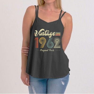 61 Years Old Vintage 1962 Limited Edition 60th Birthday Women's Strappy Tank