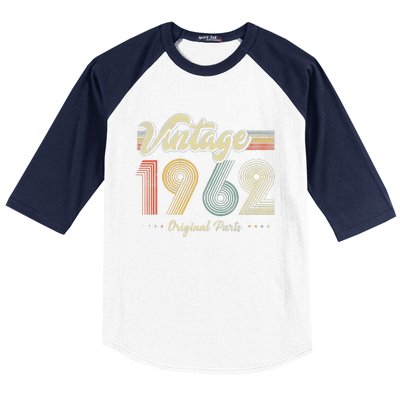 61 Years Old Vintage 1962 Limited Edition 60th Birthday Baseball Sleeve Shirt