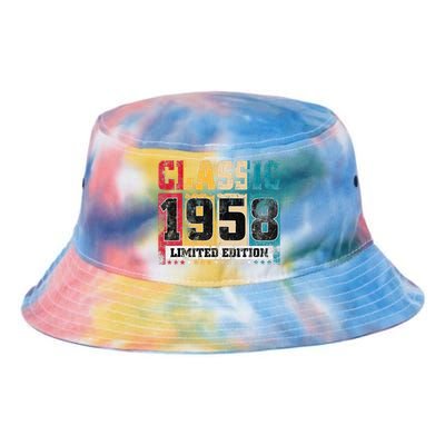 65 Years Old Gift Classic 1958 Limited Edition 65th Birthday Tie Dye Newport Bucket Hat