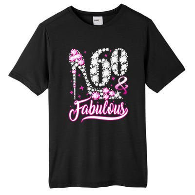 60 Years Old Gifts 60 & Fabulous 60th Birthday Pink Diamond Tall Fusion ChromaSoft Performance T-Shirt