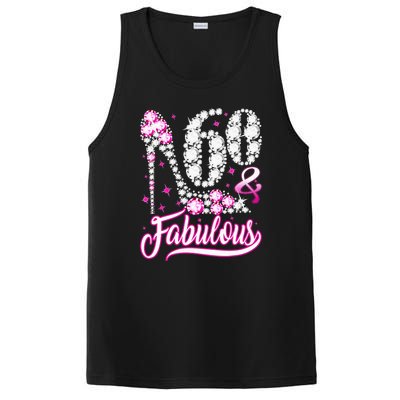 60 Years Old Gifts 60 & Fabulous 60th Birthday Pink Diamond PosiCharge Competitor Tank