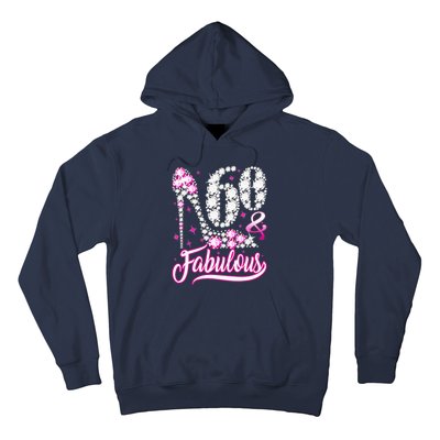 60 Years Old Gifts 60 & Fabulous 60th Birthday Pink Diamond Hoodie