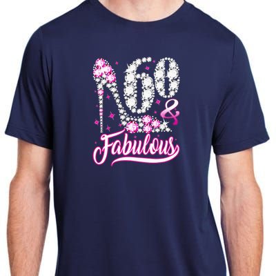 60 Years Old Gifts 60 & Fabulous 60th Birthday Pink Diamond Adult ChromaSoft Performance T-Shirt