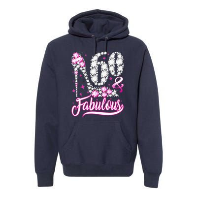 60 Years Old Gifts 60 & Fabulous 60th Birthday Pink Diamond Premium Hoodie