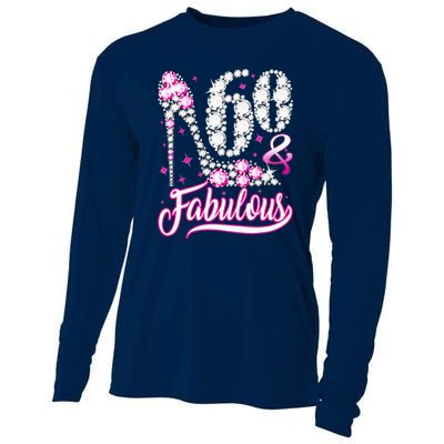 60 Years Old Gifts 60 & Fabulous 60th Birthday Pink Diamond Cooling Performance Long Sleeve Crew