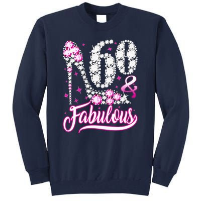 60 Years Old Gifts 60 & Fabulous 60th Birthday Pink Diamond Tall Sweatshirt