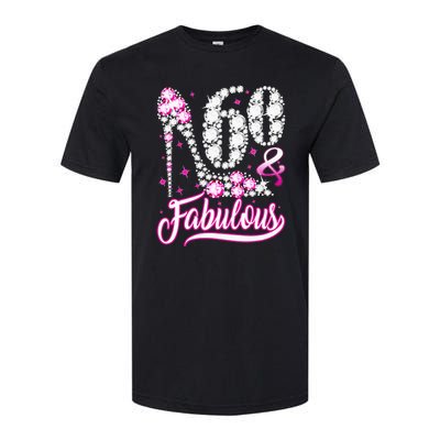 60 Years Old Gifts 60 & Fabulous 60th Birthday Pink Diamond Softstyle CVC T-Shirt