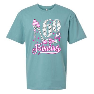 60 Years Old Gifts 60 & Fabulous 60th Birthday Pink Diamond Sueded Cloud Jersey T-Shirt