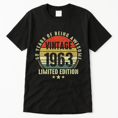 60 Year Old Vintage 1963 Limited Edition 60th Birthday Gift Ideas Tall T-Shirt
