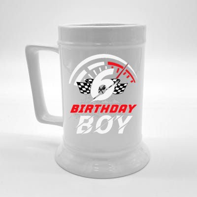 6 Year Old Race Car 6th Birthday Party Racing Pit Crew Beer Stein