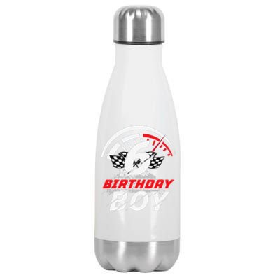 6 Year Old Race Car 6th Birthday Party Racing Pit Crew Stainless Steel Insulated Water Bottle