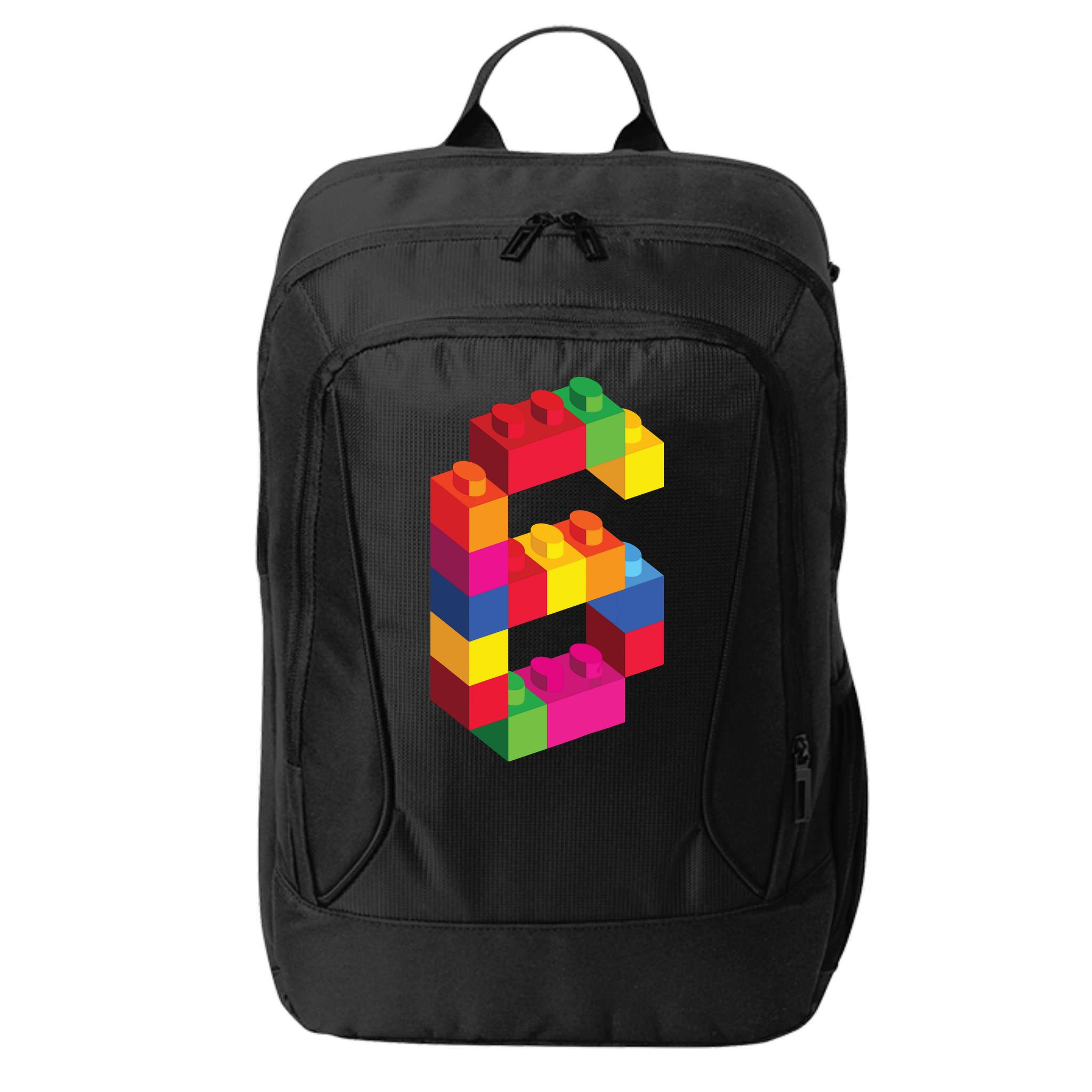 6 Year Old Building Blocks Birthday Bricks 6th Gift City Backpack