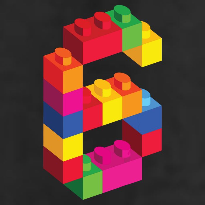 6 Year Old Building Blocks Birthday Bricks 6th Gift Adult Drive Performance Visor