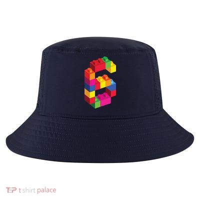 6 Year Old Building Blocks Birthday Bricks 6th Gift Cool Comfort Performance Bucket Hat