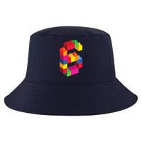 6 Year Old Building Blocks Birthday Bricks 6th Gift Cool Comfort Performance Bucket Hat