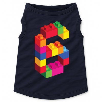 6 Year Old Building Blocks Birthday Bricks 6th Gift Doggie Tank