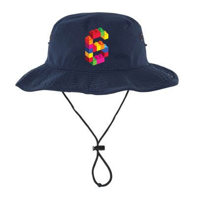 6 Year Old Building Blocks Birthday Bricks 6th Gift Bucket Hat