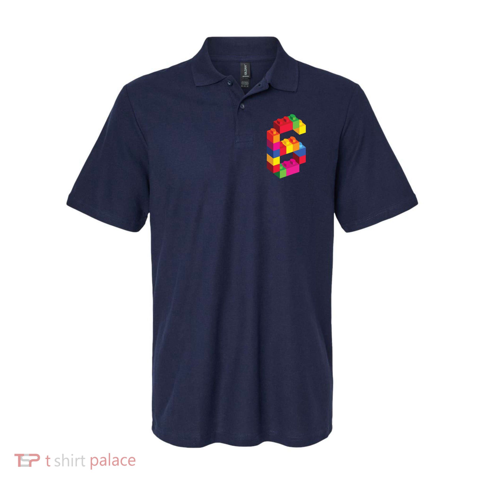 6 Year Old Building Blocks Birthday Bricks 6th Gift Polo