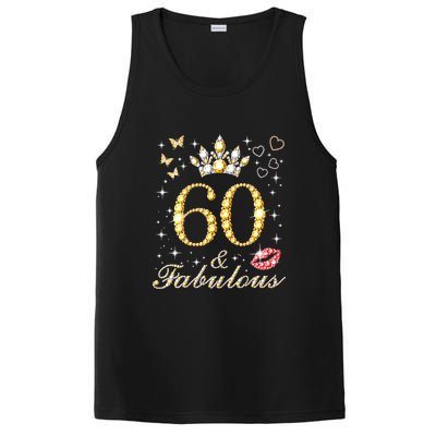 60 Years Old 60 Fabulous Since 1962 60th Birthday PosiCharge Competitor Tank