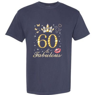 60 Years Old 60 Fabulous Since 1962 60th Birthday Garment-Dyed Heavyweight T-Shirt