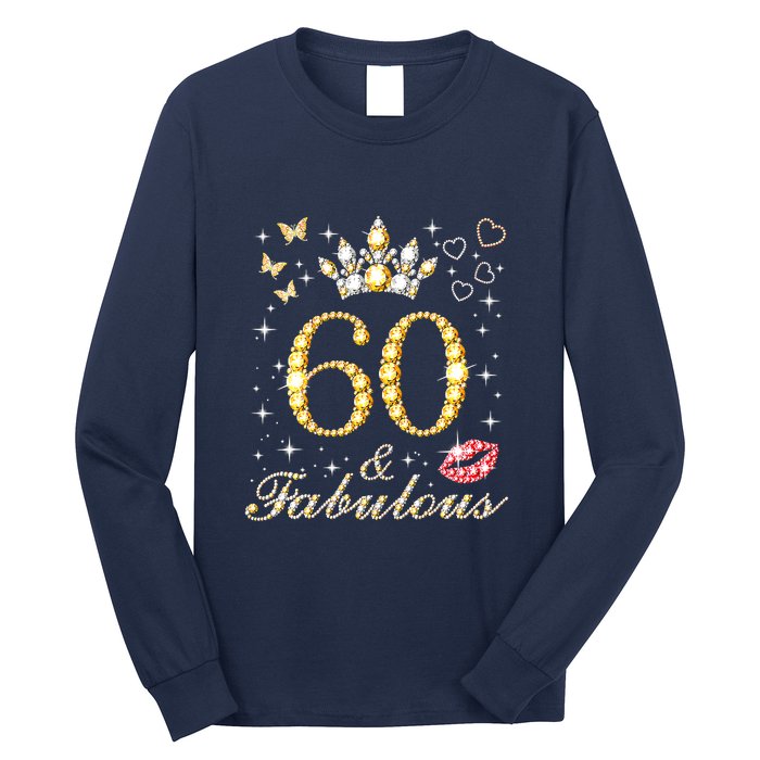 60 Years Old 60 Fabulous Since 1962 60th Birthday Long Sleeve Shirt