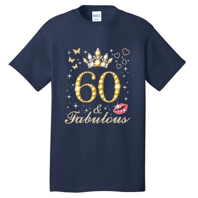 60 Years Old 60 Fabulous Since 1962 60th Birthday Tall T-Shirt