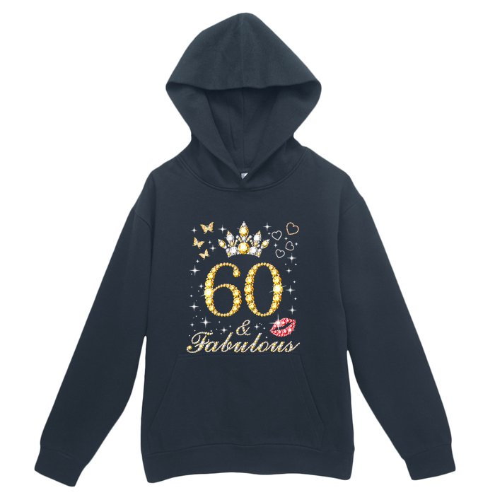 60 Years Old 60 Fabulous Since 1962 60th Birthday Urban Pullover Hoodie