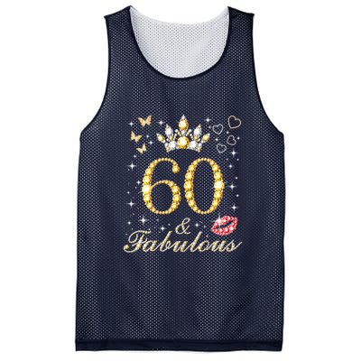 60 Years Old 60 Fabulous Since 1962 60th Birthday Mesh Reversible Basketball Jersey Tank