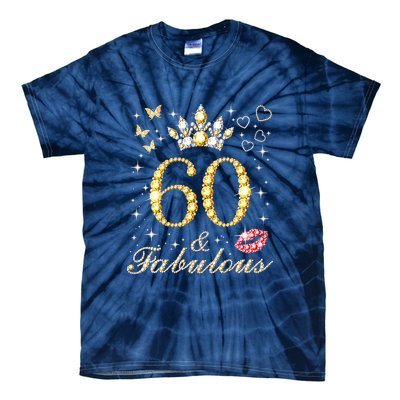 60 Years Old 60 Fabulous Since 1962 60th Birthday Tie-Dye T-Shirt