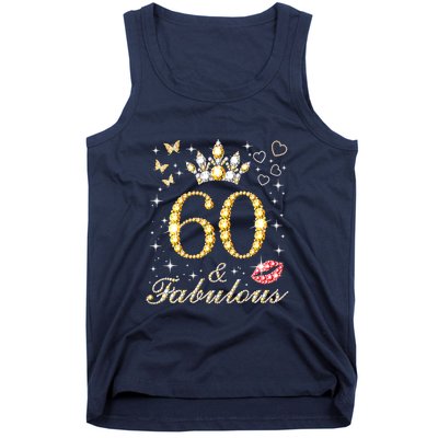 60 Years Old 60 Fabulous Since 1962 60th Birthday Tank Top