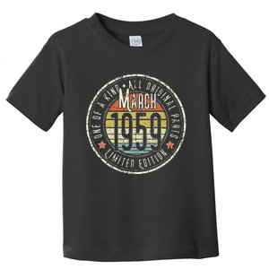 64 Year Old March 1959 Limited Edition 64th Birthday Toddler T-Shirt