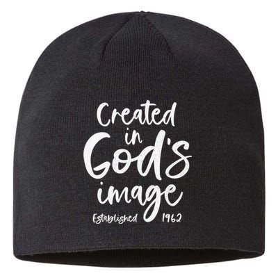 61 Year Old Christian: Jesus 1962 61st Birthday Sustainable Beanie