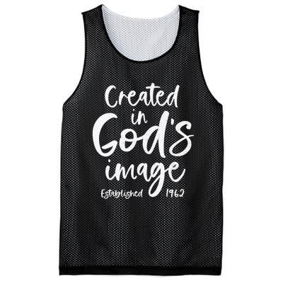 61 Year Old Christian: Jesus 1962 61st Birthday Mesh Reversible Basketball Jersey Tank