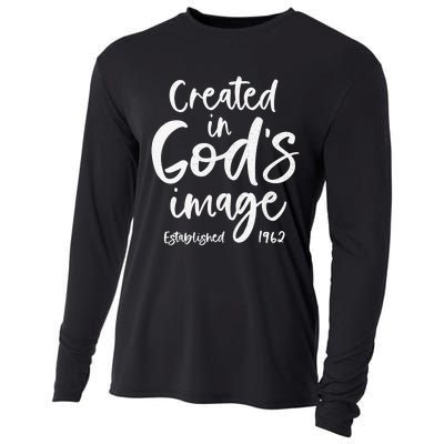 61 Year Old Christian: Jesus 1962 61st Birthday Cooling Performance Long Sleeve Crew