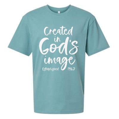 61 Year Old Christian: Jesus 1962 61st Birthday Sueded Cloud Jersey T-Shirt